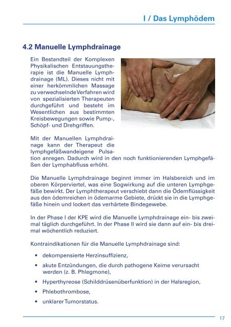 Informationsbroschuere Lymphoedem