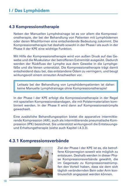 Informationsbroschuere Lymphoedem