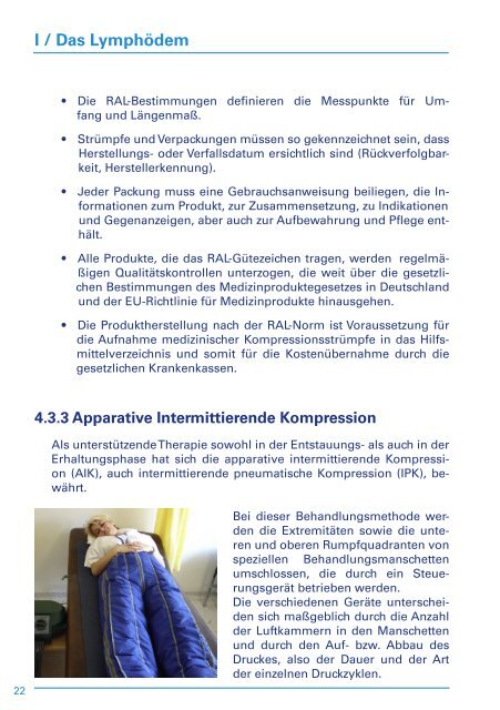 Informationsbroschuere Lymphoedem