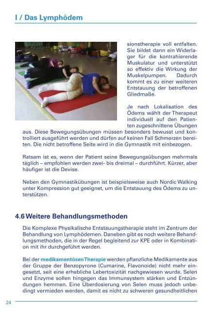 Informationsbroschuere Lymphoedem