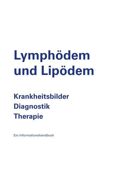 Informationsbroschuere Lymphoedem