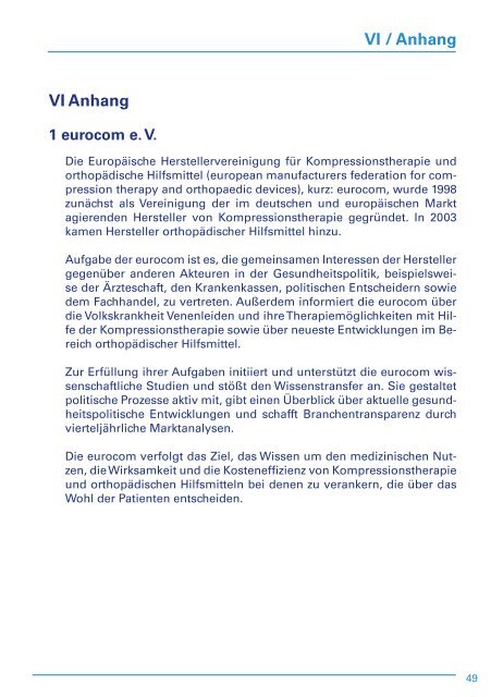 Informationsbroschuere Lymphoedem