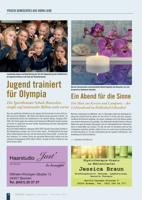 HORNER Magazin | November-Dezember 2018