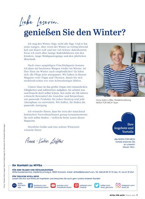 NIVEA FÜR MICH Magazin – Winter 2018