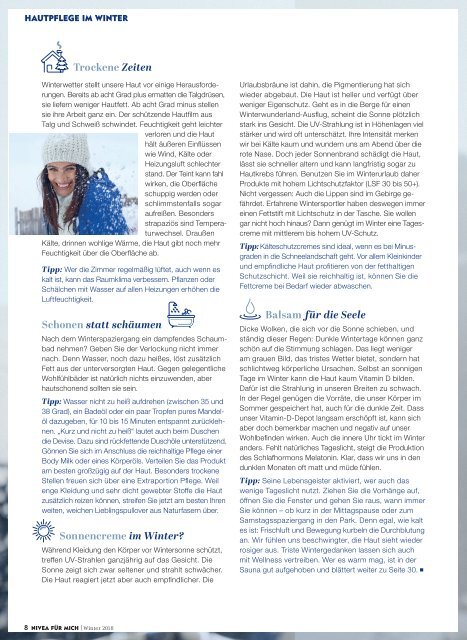 NIVEA FÜR MICH Magazin – Winter 2018