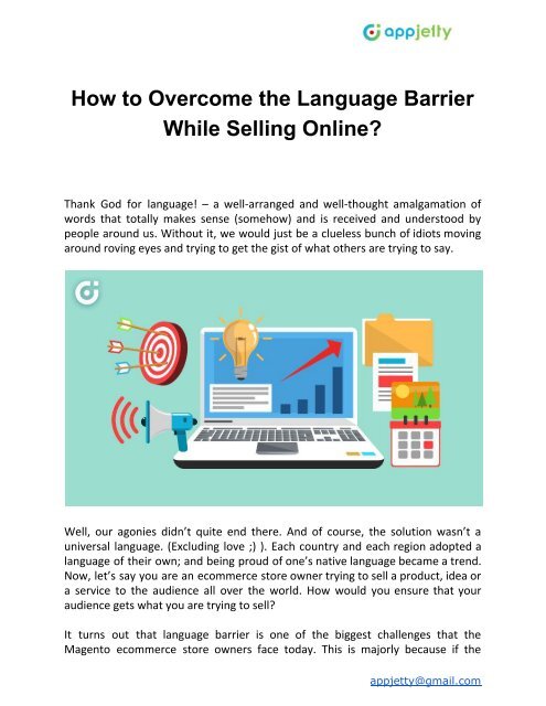How to Overcome the Language Barrier While Selling Online_