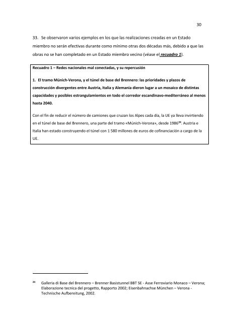 Informe del Tribunal de Cuentas Europeo (European Court of Auditors) sobre Ferrocarril de Alta Velocidad en la UE