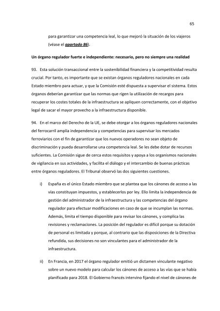 Informe del Tribunal de Cuentas Europeo (European Court of Auditors) sobre Ferrocarril de Alta Velocidad en la UE