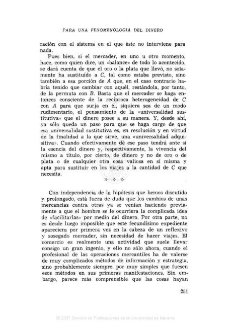 06. Antonio Millán Puelles, Universidad de Navarra, Para una fenomenología del dinero