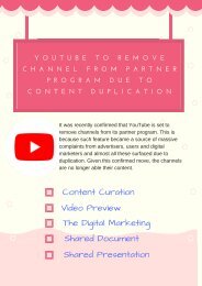 YOUTUBE TO REMOVE CHANNEL FROM PARTNER PROGRAM DUE TO CONTENT DUPLICATION