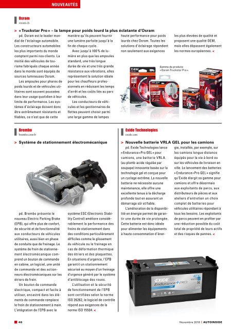 AUTOINSIDE Édition 11 – Novembre 2018