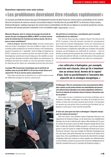 AUTOINSIDE Édition 11 – Novembre 2018