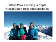 Island Peak Climbing in Nepal