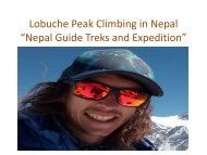 Lobuche Peak Climbing in Nepal