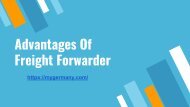 Advantages Of Freight Forwarder