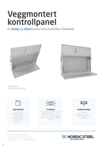 Veggmontert kontrollpanel