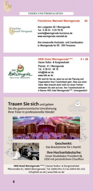 Wernigeröder Hochzeitsmesse 2018