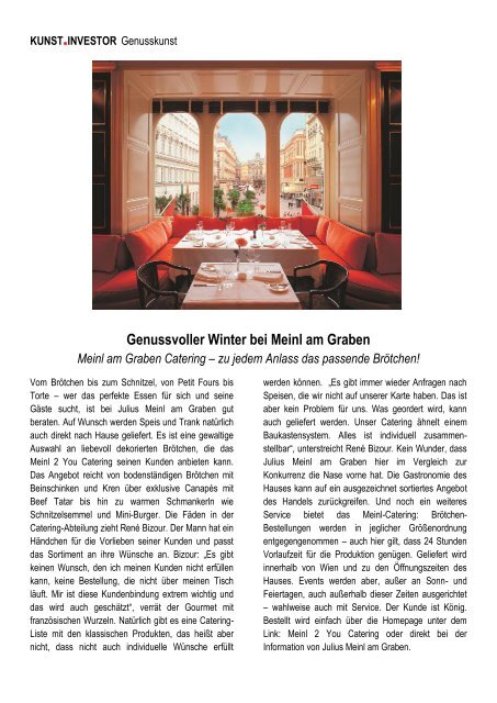 KUNSTINVESTOR AUSGABE NOVEMBER 2018