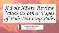 X Pole XPert Review VERSUS other Types of Pole Dancing Poles