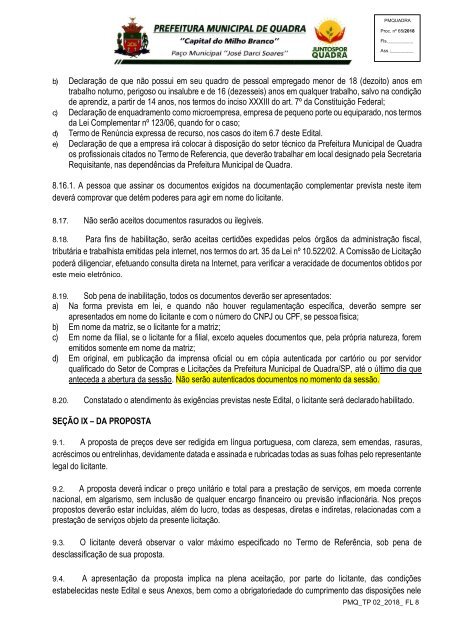 EDITAL TP 02_2018_Contratação de serviços especializados para elaboração de projeto