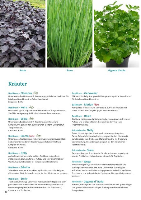 Katalog Biologisches Saatgut 2019