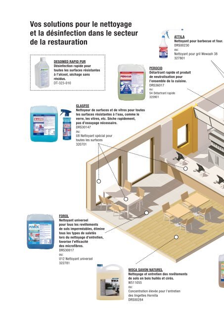 Gastronomie nettoyage et désinfection W