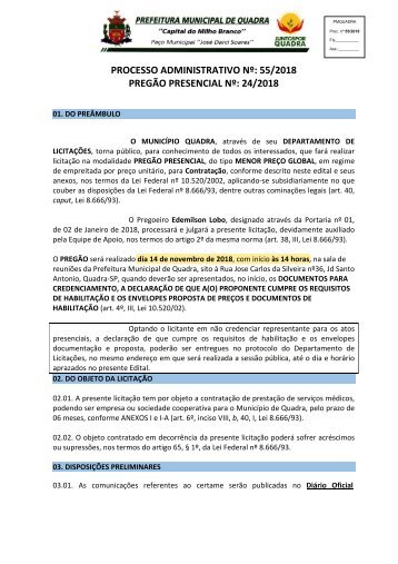 PP24_2018 Contratação de Seriços Médicos RE_PUBLICAÇAO