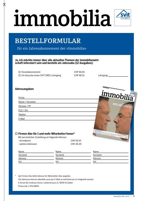 Immobilia 2013/03 - SVIT