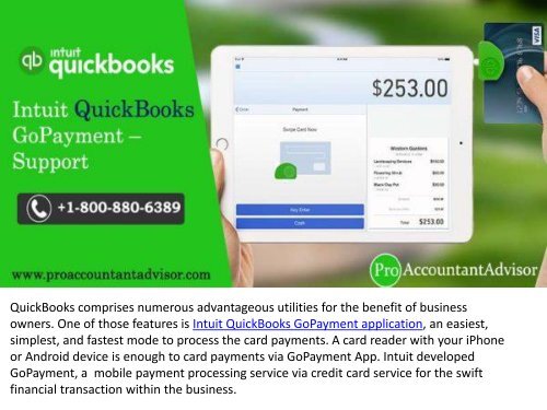 Benefits of Using Intuit QuickBooks GoPayment Service 