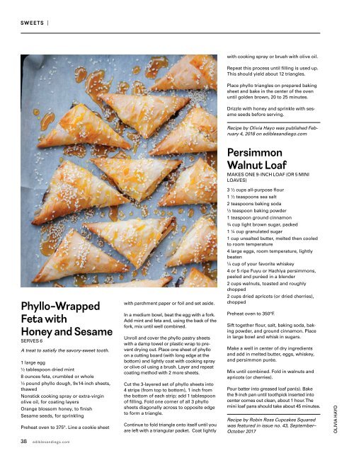Edible San Diego Issue 50 10th Anniversary Cookbook