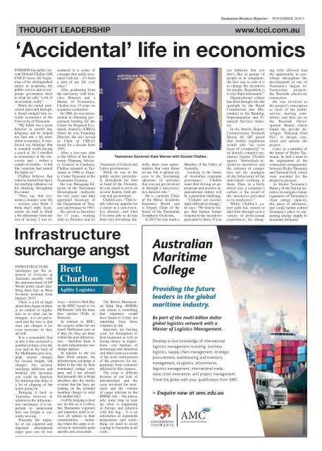 Tasmanian Business Reporter November 2018