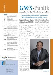 2 neue MöglicHkeiten. www.gew erbegebiet-gruenew ald.de ... - GWS