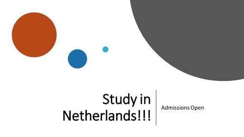 Study in Netherlands