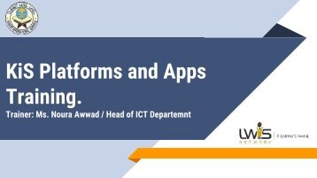 KiS Apps and Platforms Training