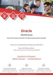 1Z0-963 Dumps - Learn Through Valid Oracle 1Z0-963 Dumps With Real 1Z0-963 Questions