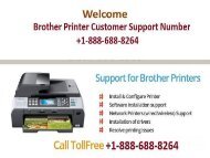 Brother Printer Customer Support Number +1-888-688-8264
