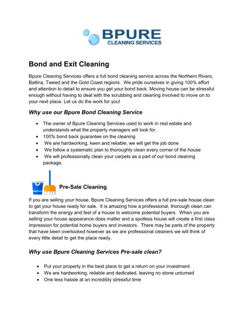 BPURE CLEANING SOLUTIONS  Experience an ultimate clean at affordable rates