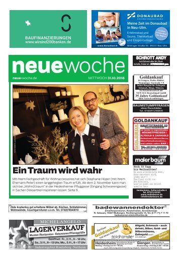 31.10.2018 Neue Woche