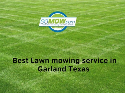lawn mowing service