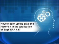How to back up the data and restore it in the application of Sage ERP X3-converted