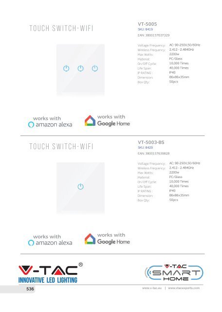 Catalogo V-TAC 2018 Q3