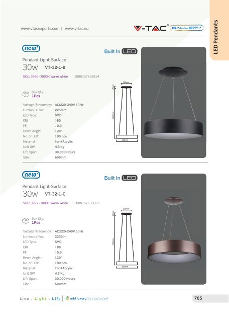 Catalogo V-TAC 2018 Q3