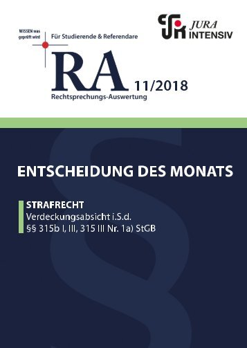 RA 11/2018 - Entscheidung des Monats