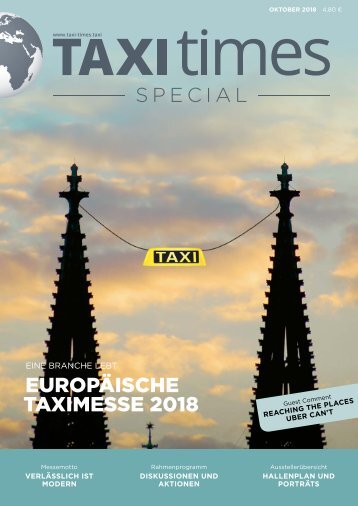 Taxi Times Special 2018 - Europäische Taximesse