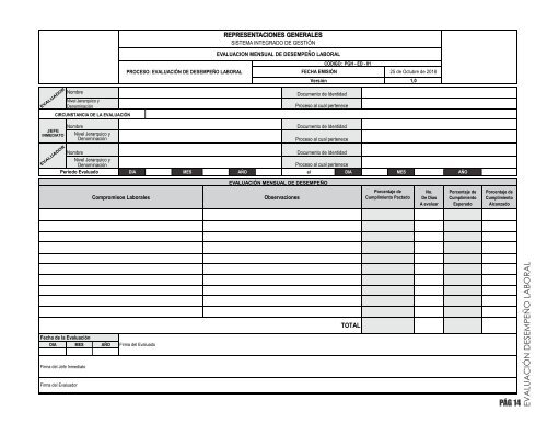 cartilla evaluacion