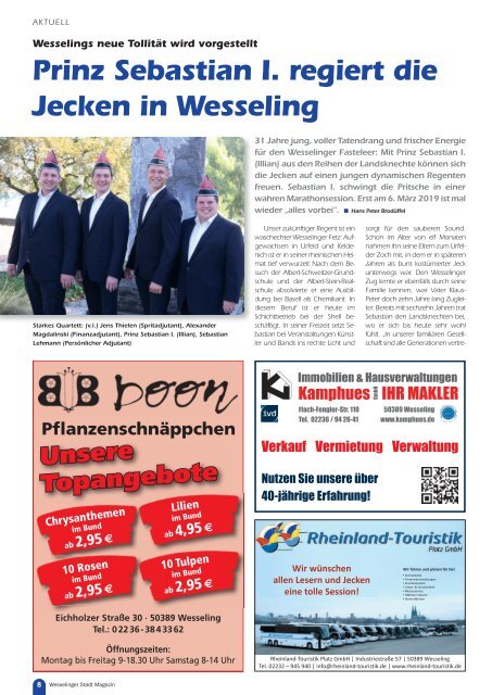 Wesselinger Stadt Magazin Oktober 2018