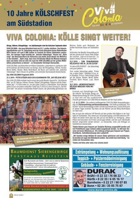 Kölner Süden Magazin Oktober 2018