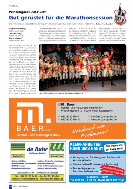 Hürther Stadt Magazin Oktober 2018