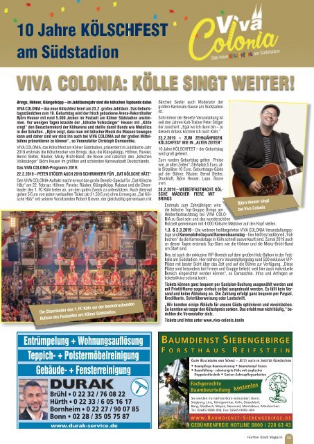 Hürther Stadt Magazin Oktober 2018