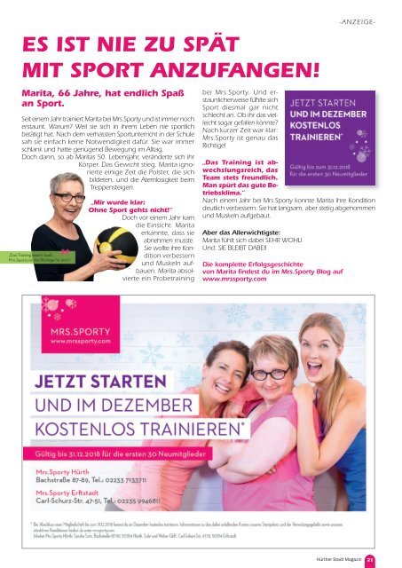 Hürther Stadt Magazin Oktober 2018